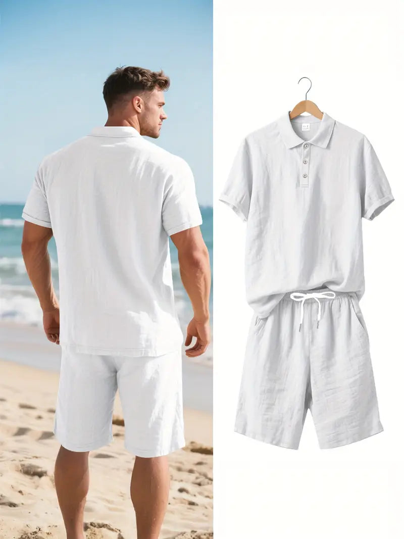 Set da uomo in lino