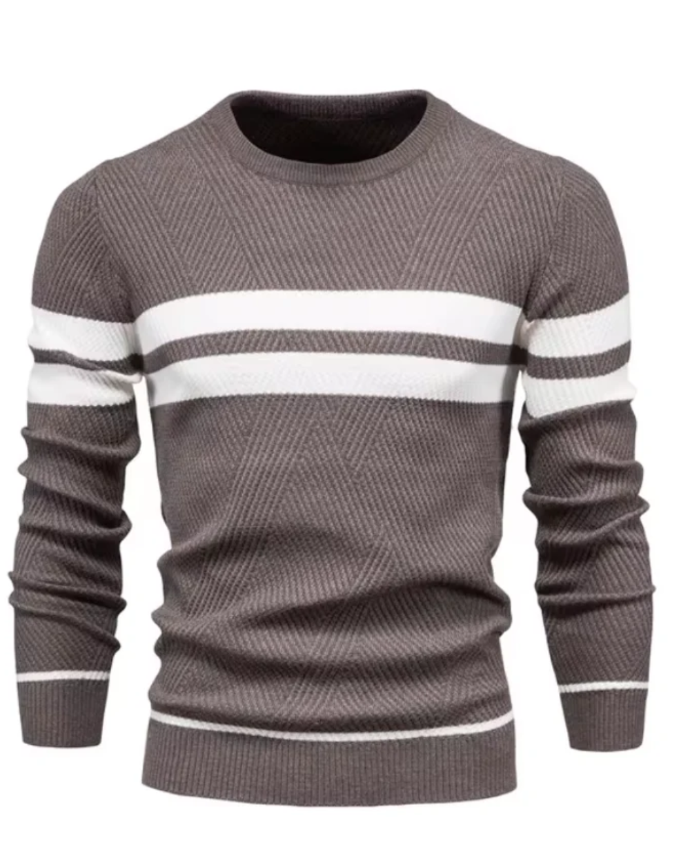 Maglione da uomo alla moda con strisce