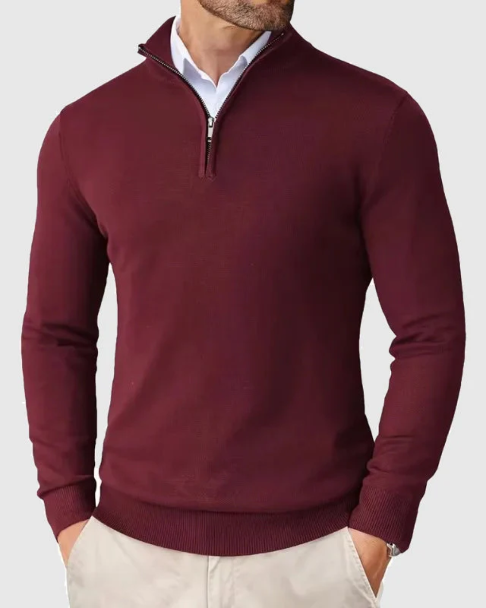Maglione con zip Romeo