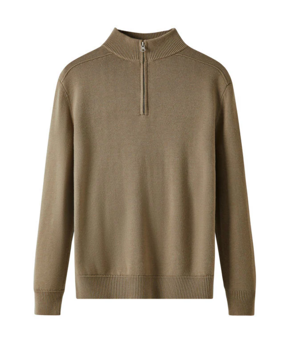 Maglione con zip in lana merino Capri