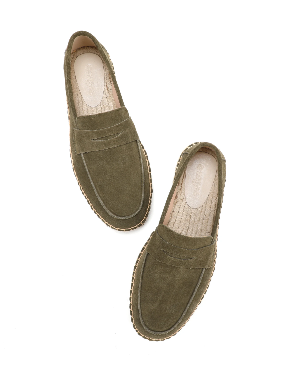 Espadrillas eleganti in pelle scamosciata