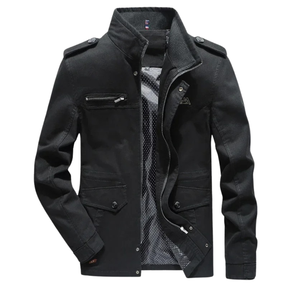 Elegante giacca cargo in cotone