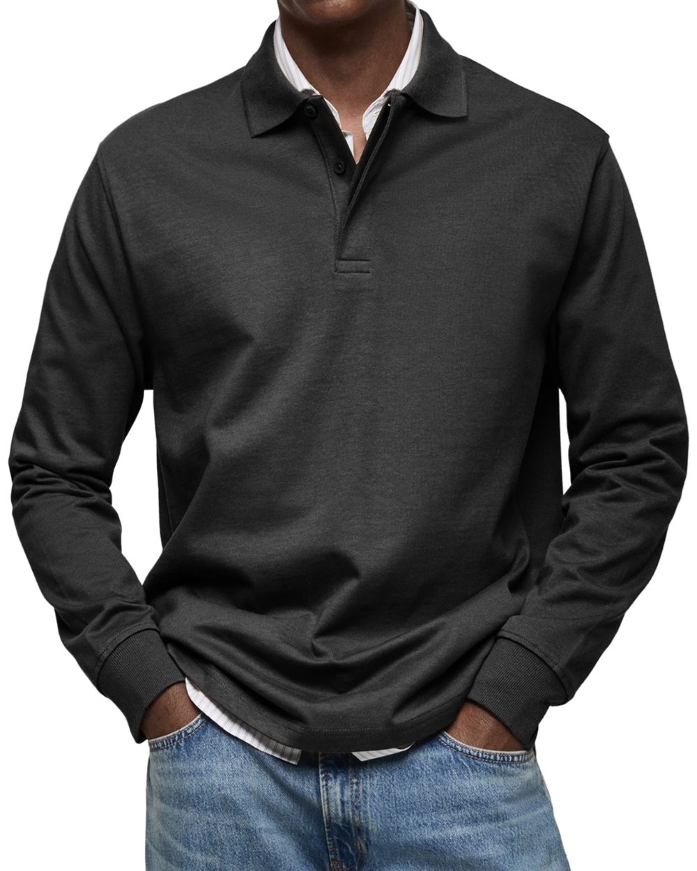 Maglione polo casual