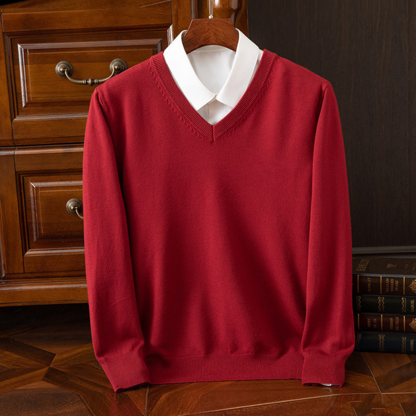 Maglione chic con scollo a V