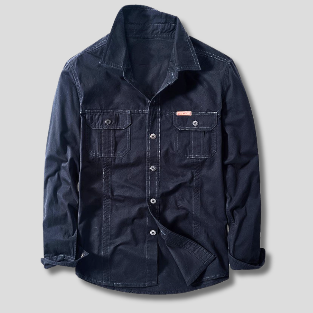 Camicia cargo in cotone