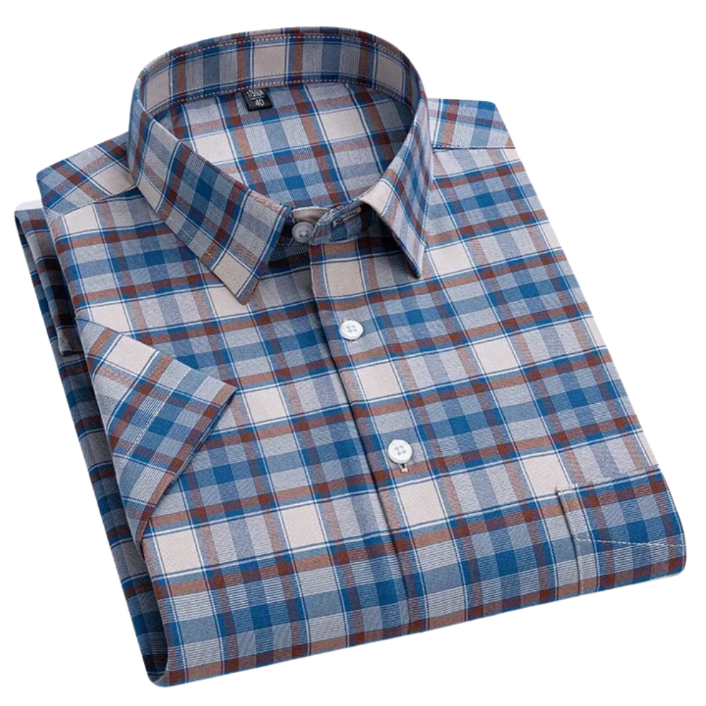 Camicia in cotone a maniche corte