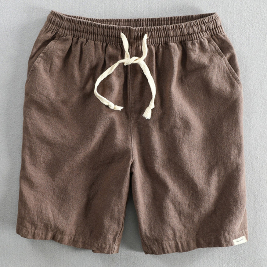 Pantaloncini di cotone in stile giapponese