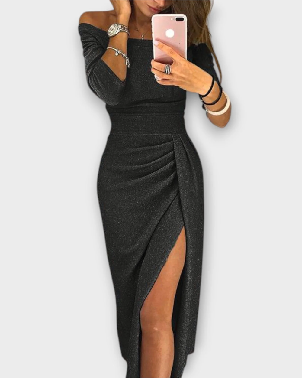 Abito elegante off- shoulder