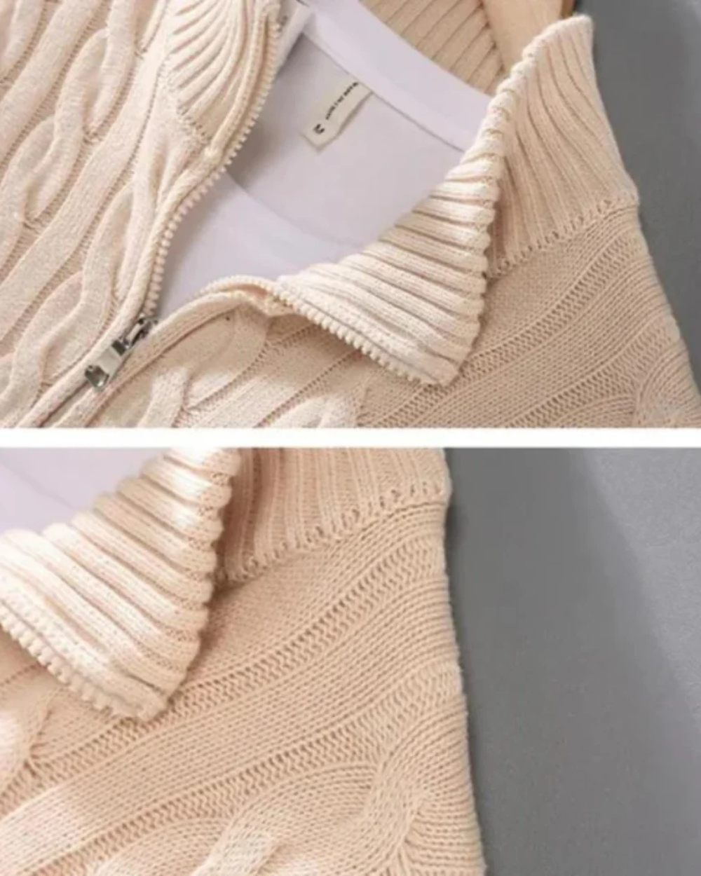 Maglione con mezza zip Pietro