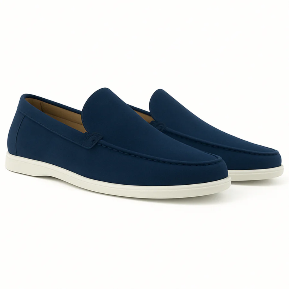 Mocassini casual in pelle scamosciata