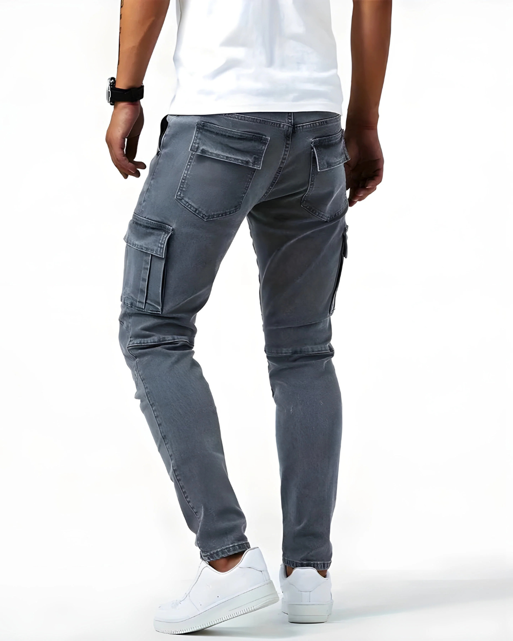 Pantaloni Marino Cargo Stretch