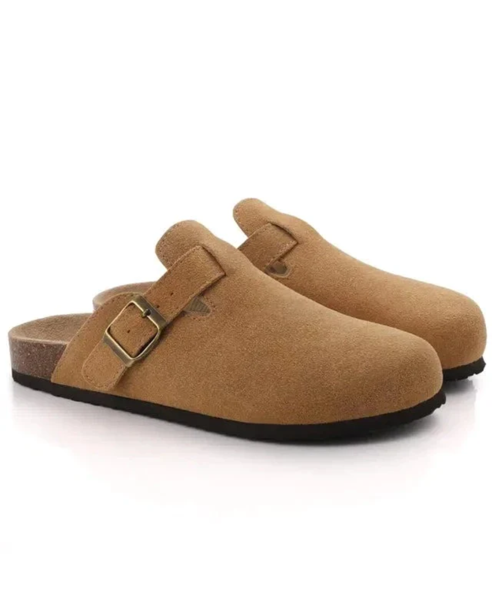 Zoccoli Oxford in pelle scamosciata