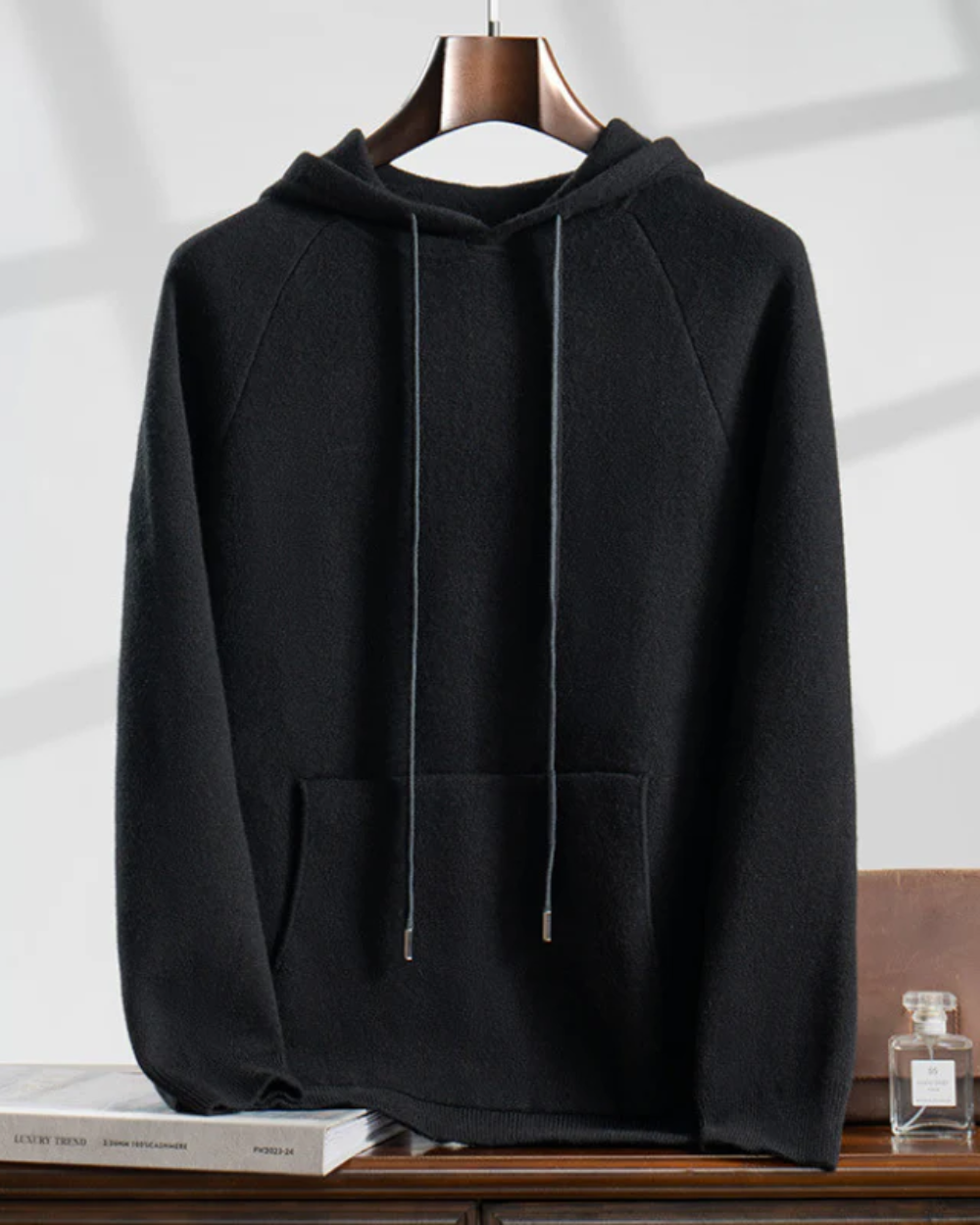 Felpa con cappuccio Atlas in cashmere
