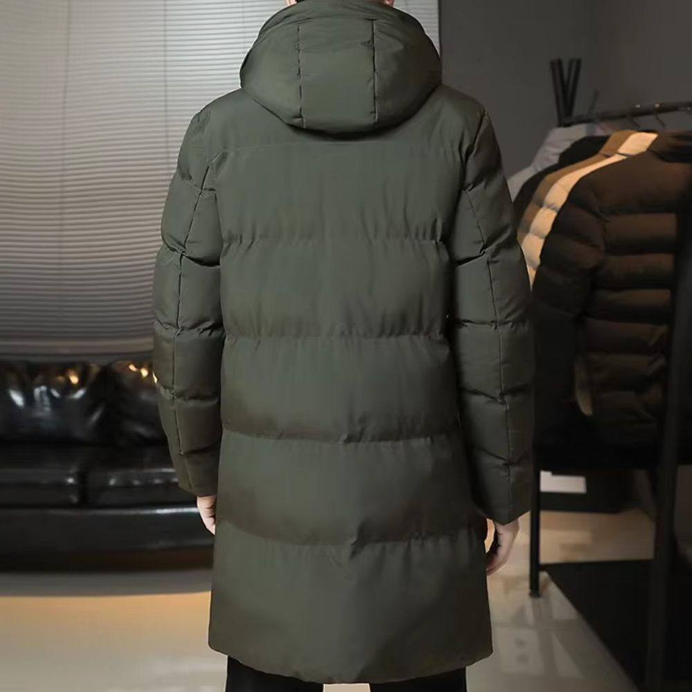 Elegante giacca lunga invernale