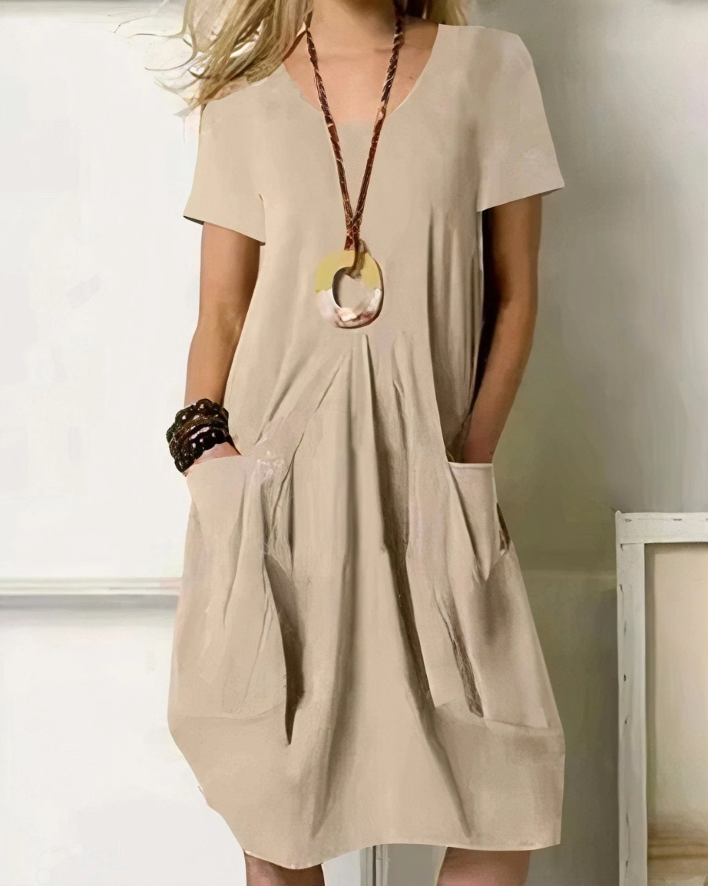 Abito elegante con copertura del ventre