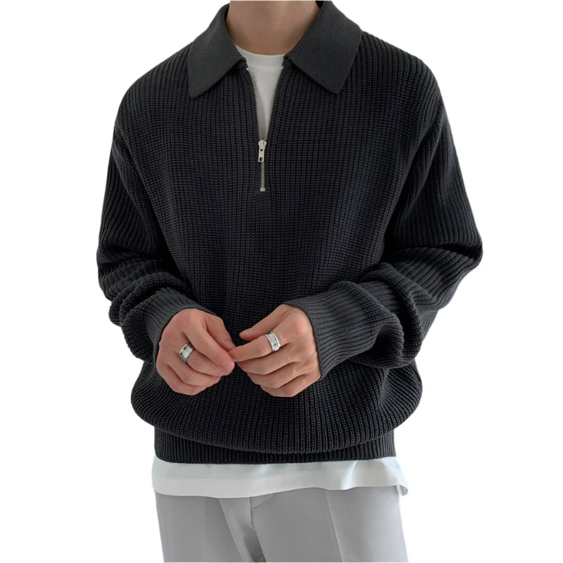 Maglione con zip Monaco