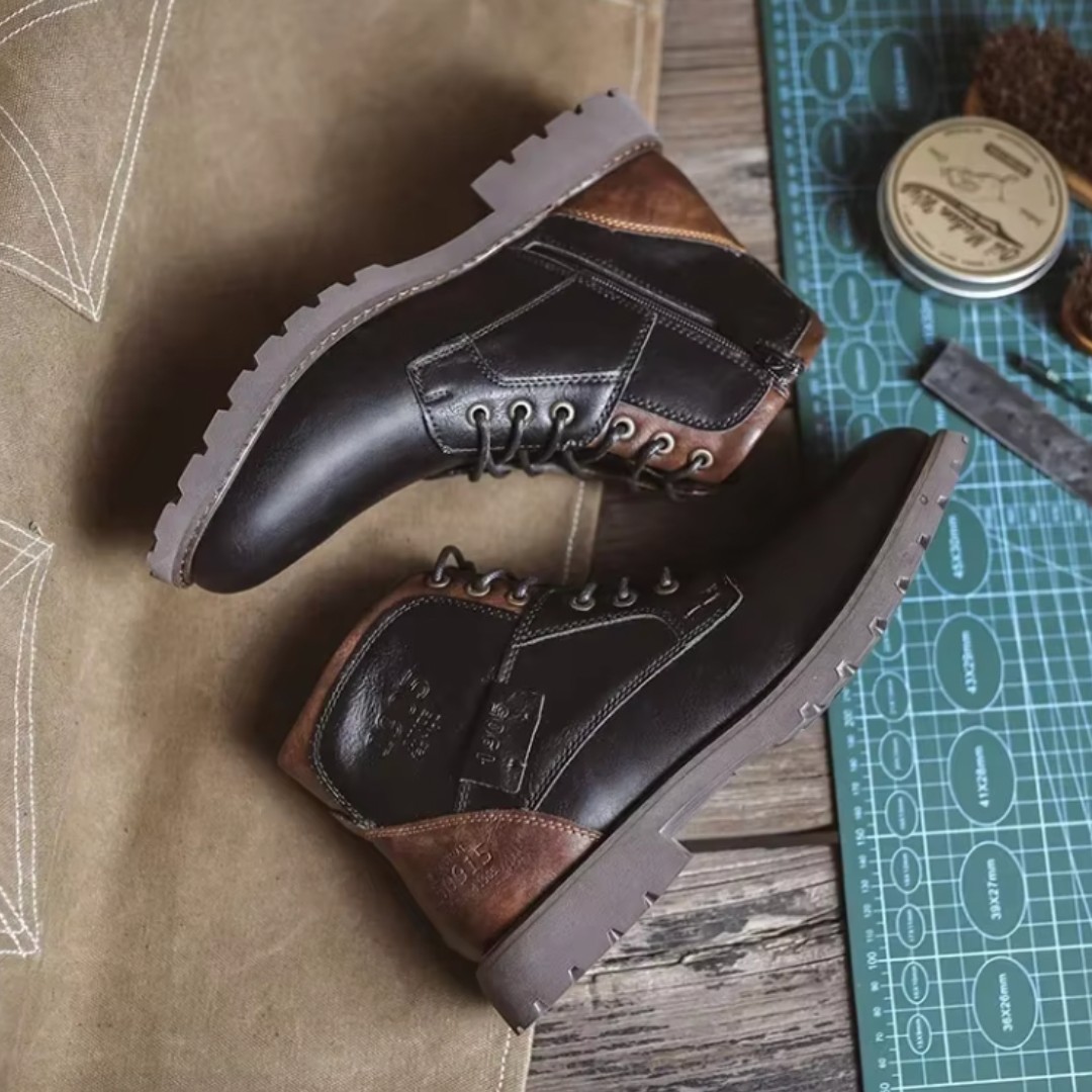 Stivali Bayard in pelle vintage