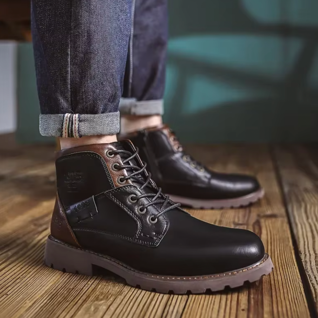 Stivali Bayard in pelle vintage