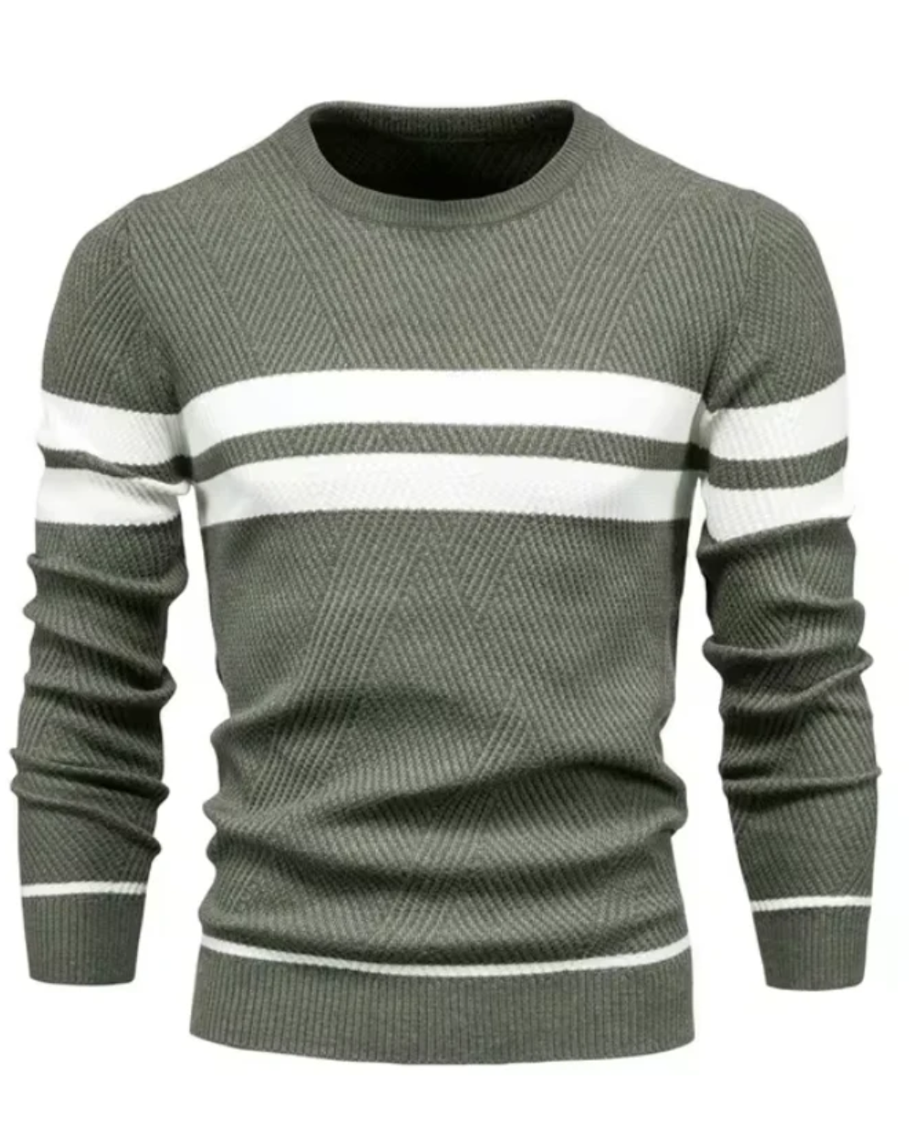 Maglione da uomo alla moda con strisce