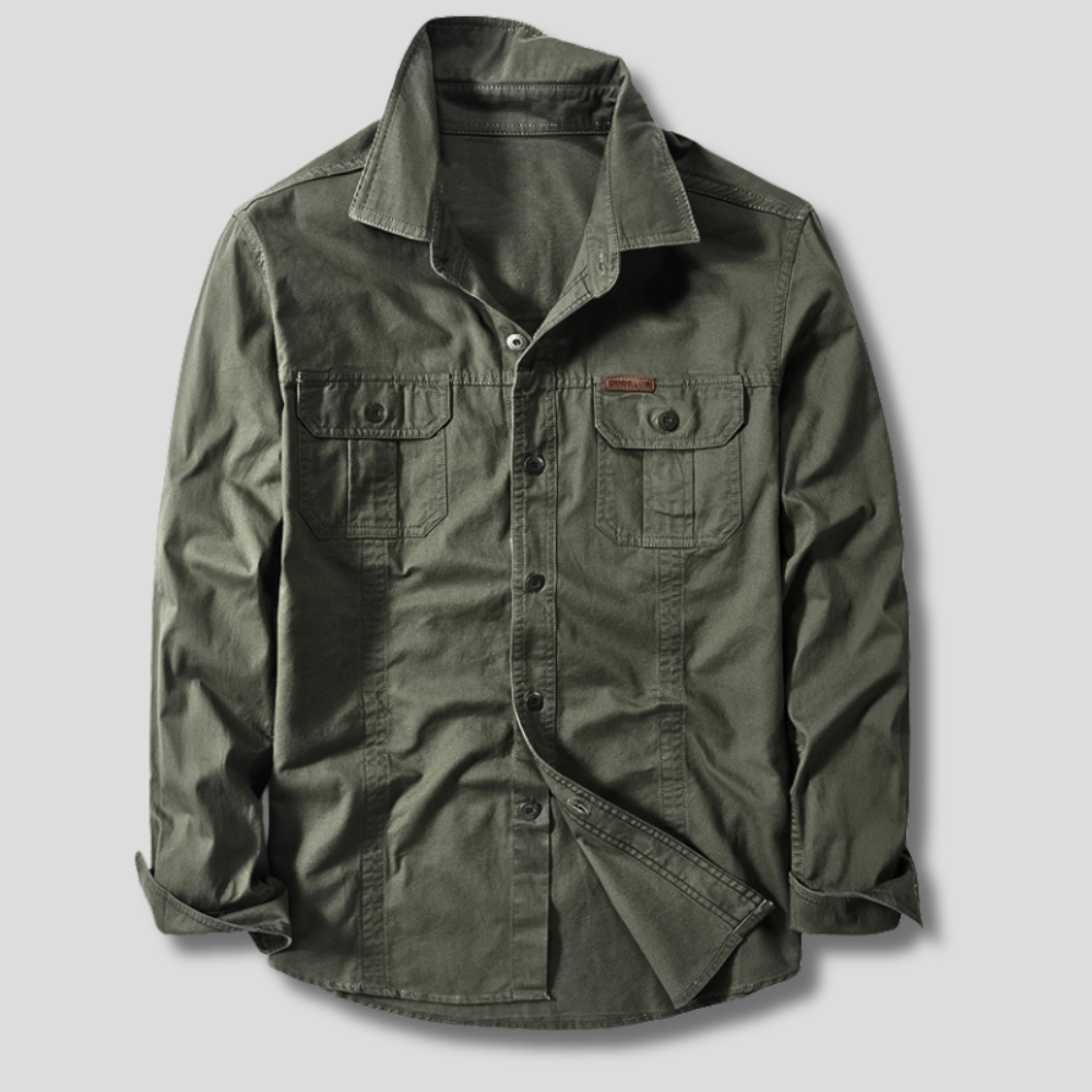 Camicia cargo in cotone