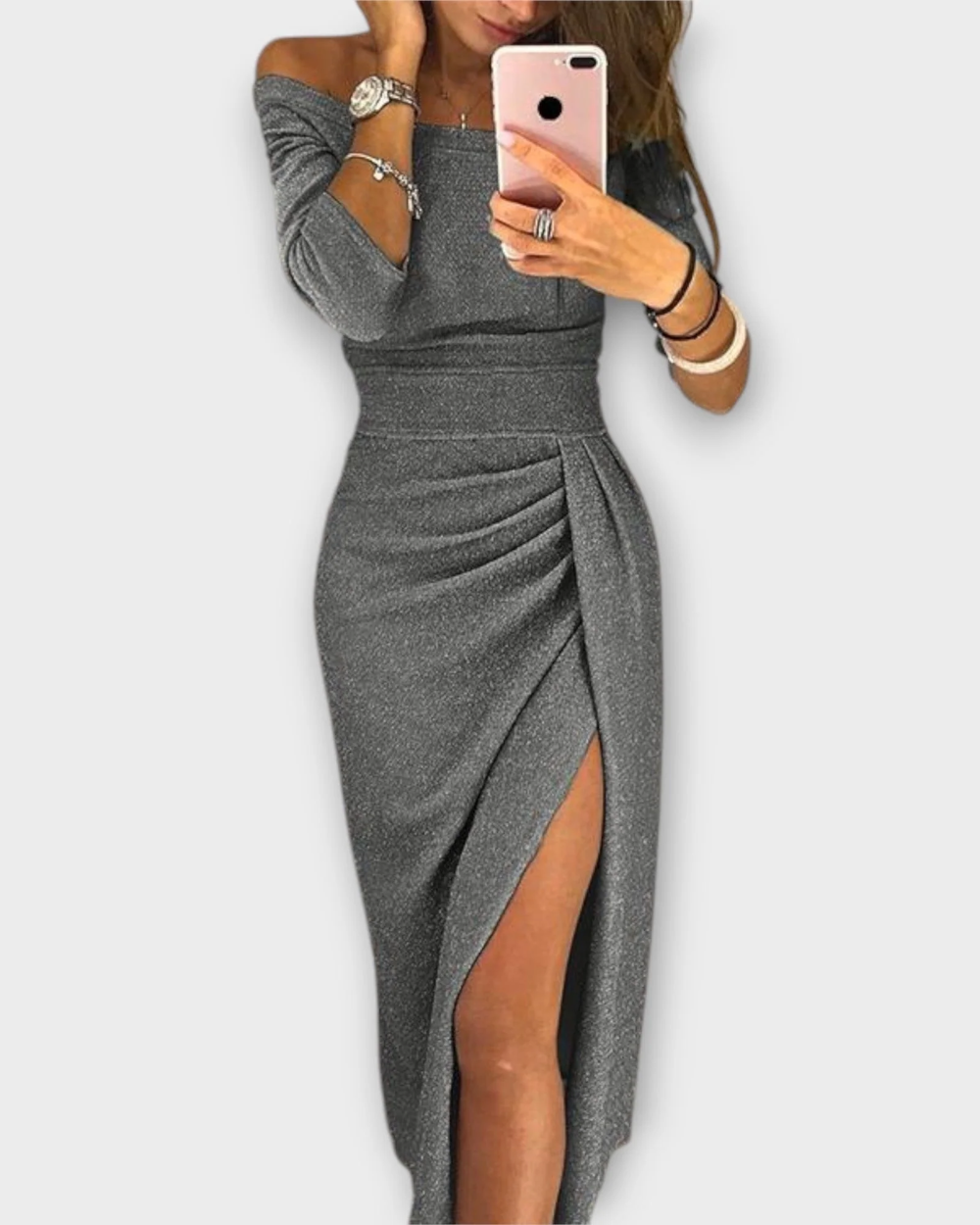 Abito elegante off- shoulder