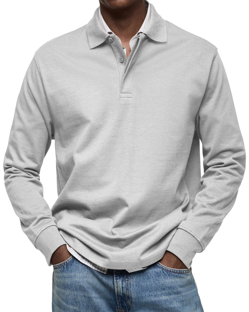 Maglione polo casual