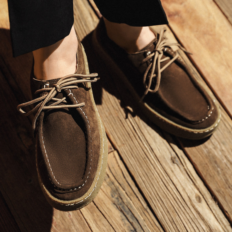 Scarpe casual da città in pelle scamosciata