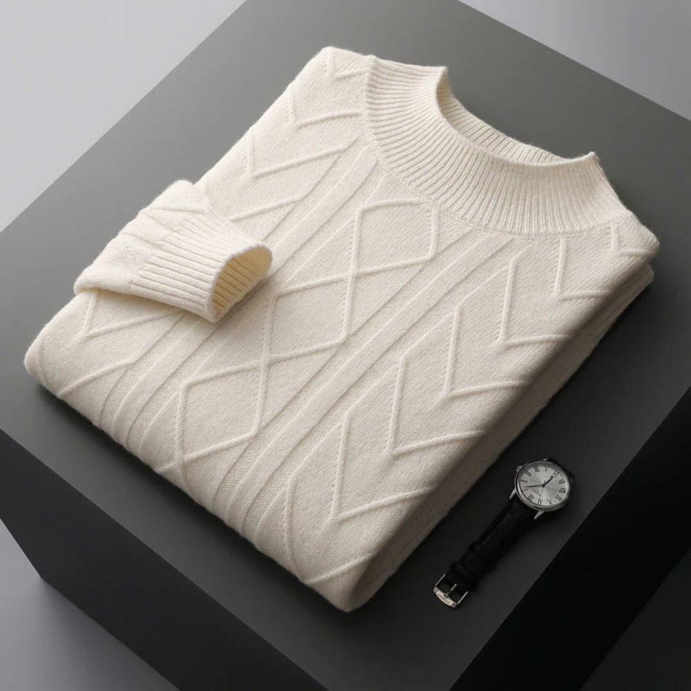 Maglione in cashmere a fantasia Mizar