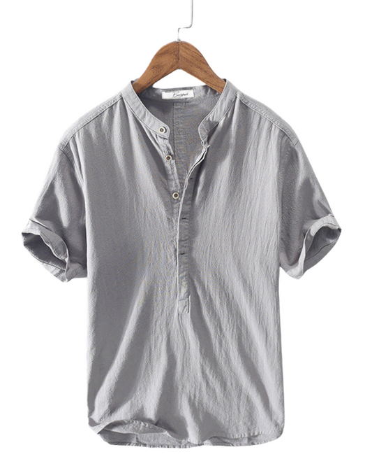 Camicia in lino di Singapore