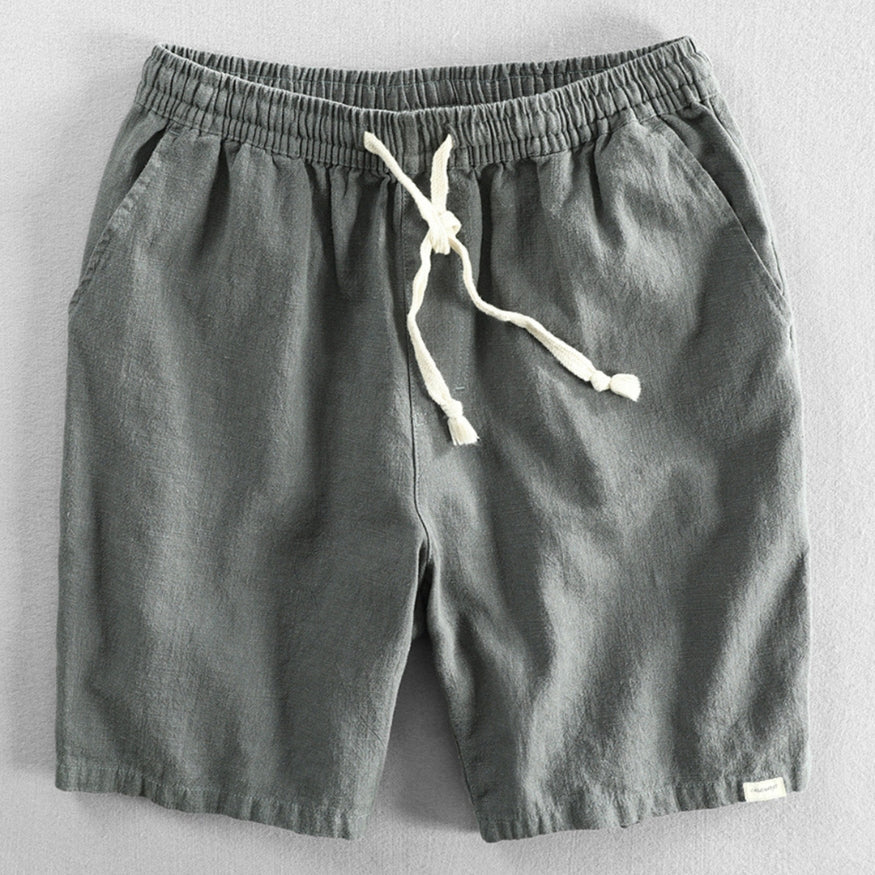Pantaloncini di cotone in stile giapponese