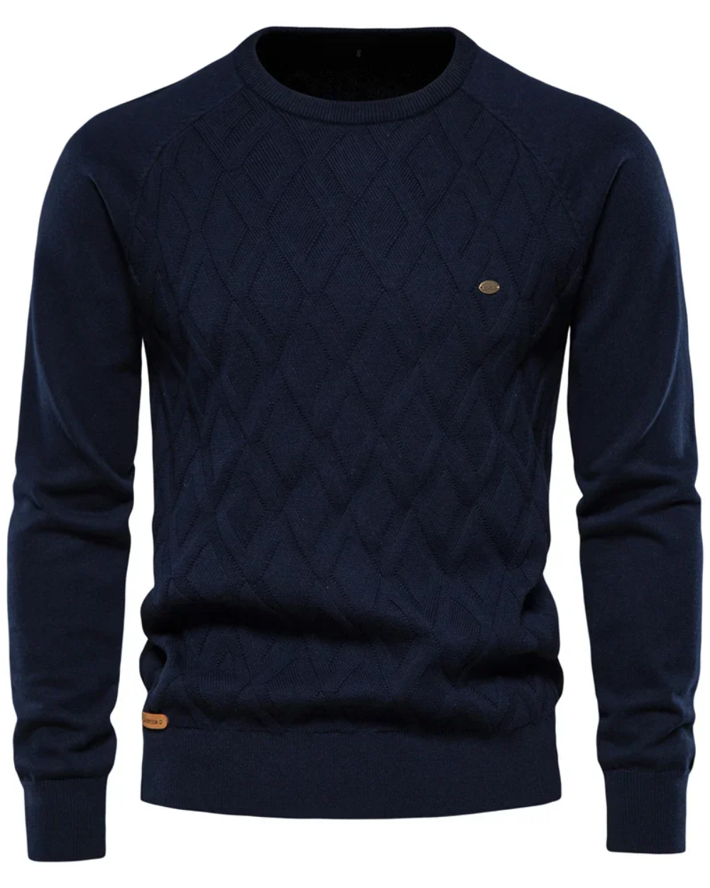 Maglione da uomo con design a scacchi V2
