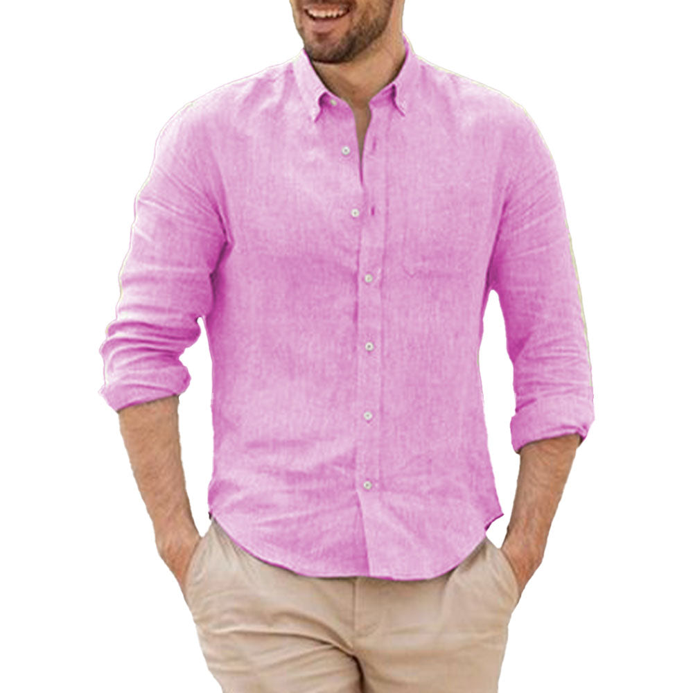 Camicia di lino traspirante