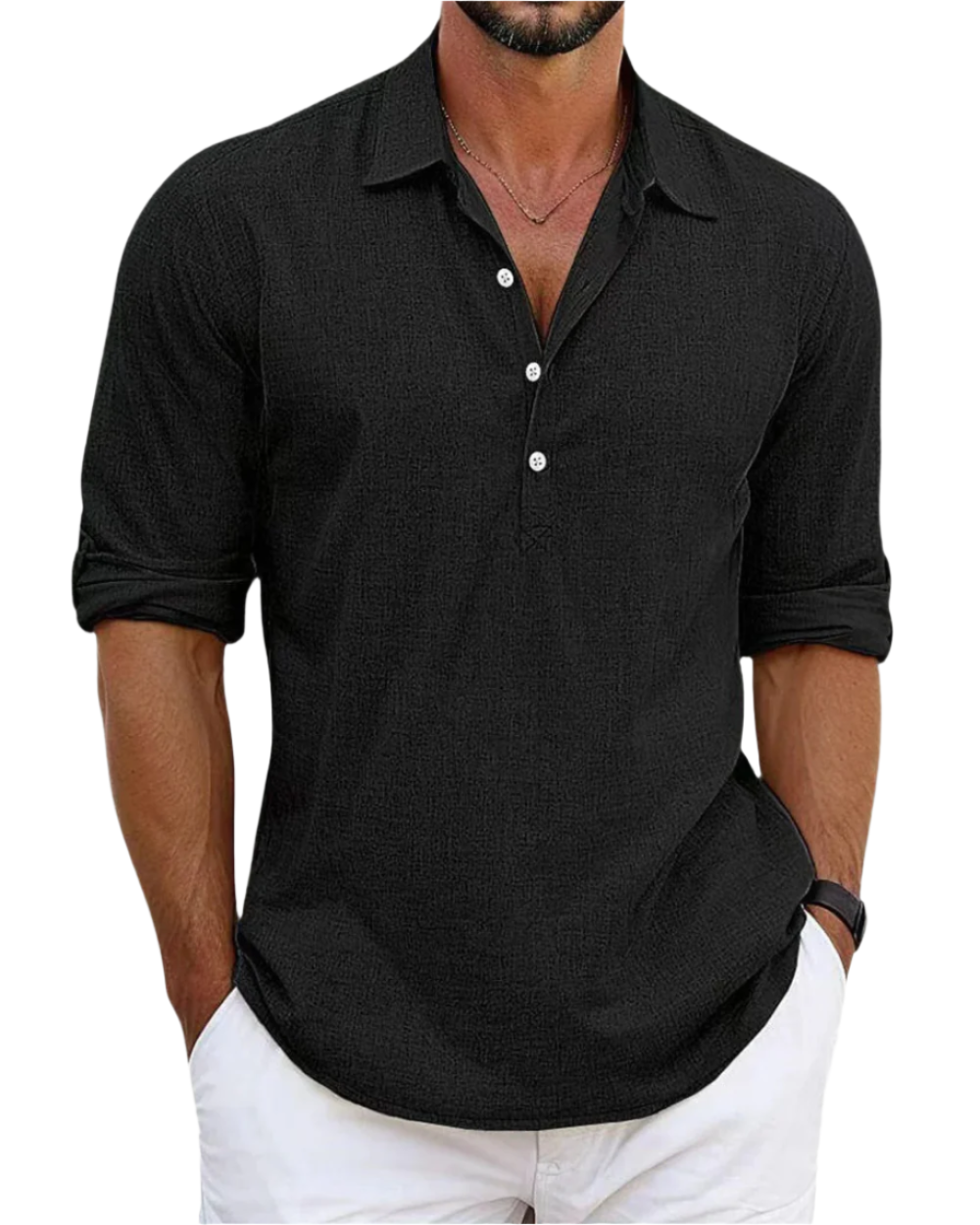 Camicia in lino premium