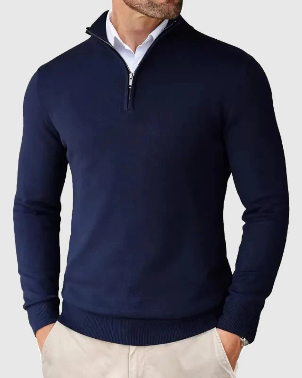 Maglione con zip Romeo