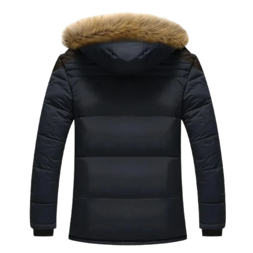 Elegante giacca invernale in pile imbottita