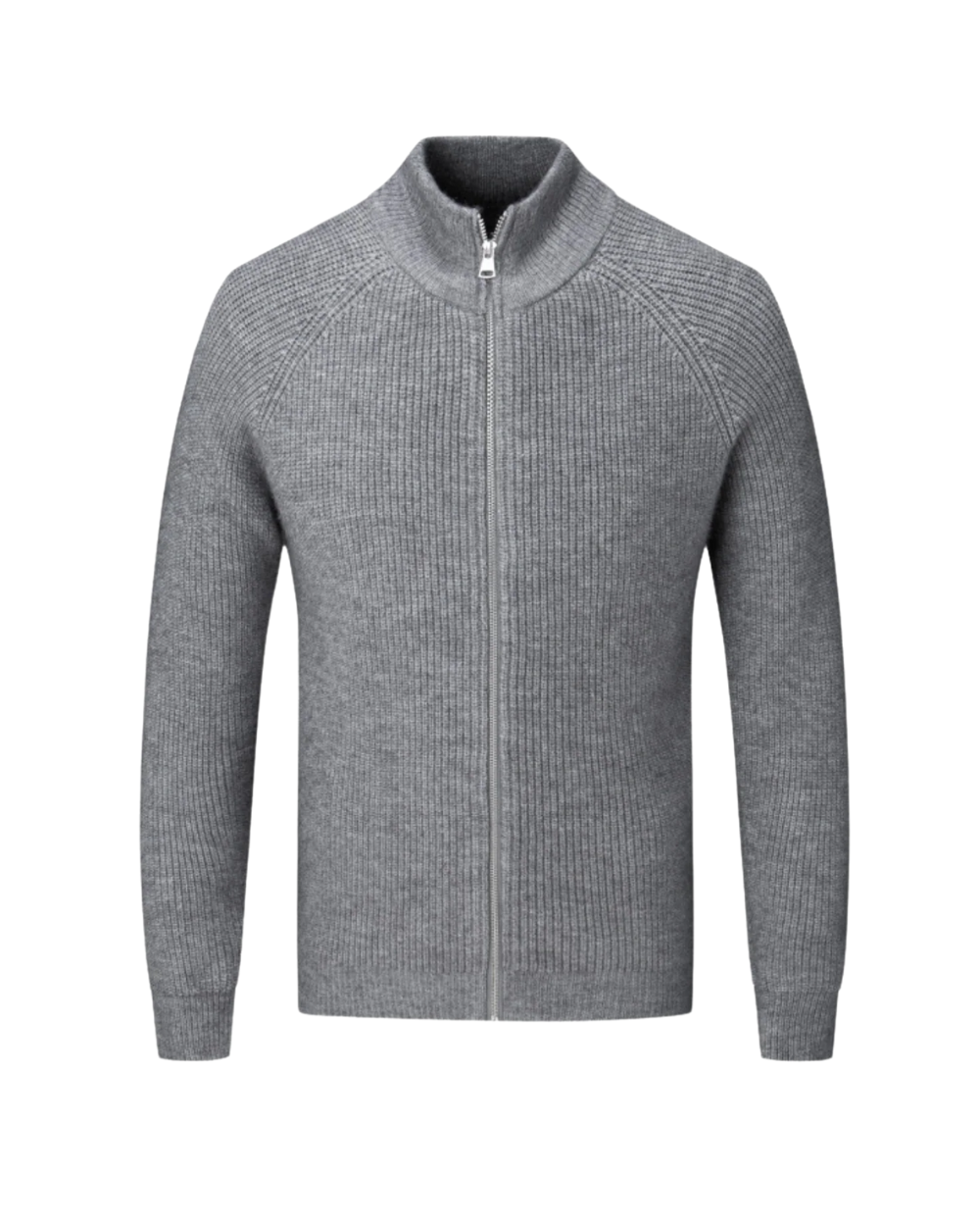 Cardigan con zip in lana merino Four Seasons