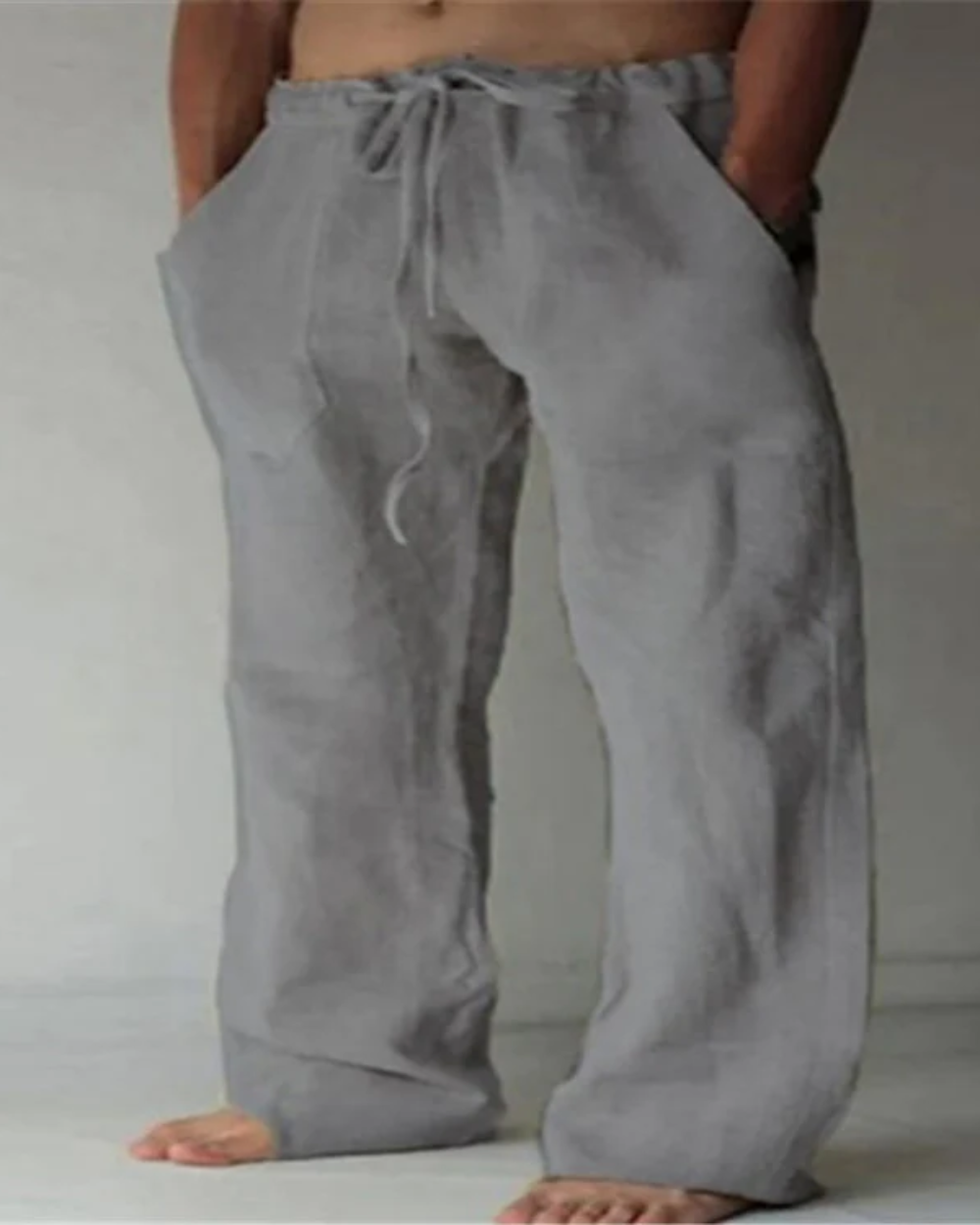 Pantaloni di lino traspiranti