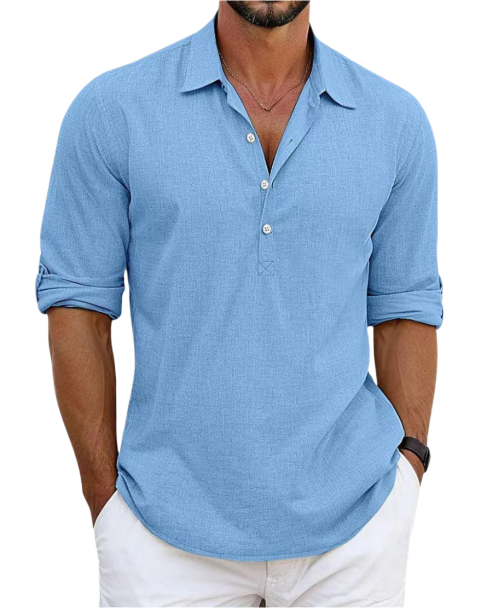 Camicia in lino premium