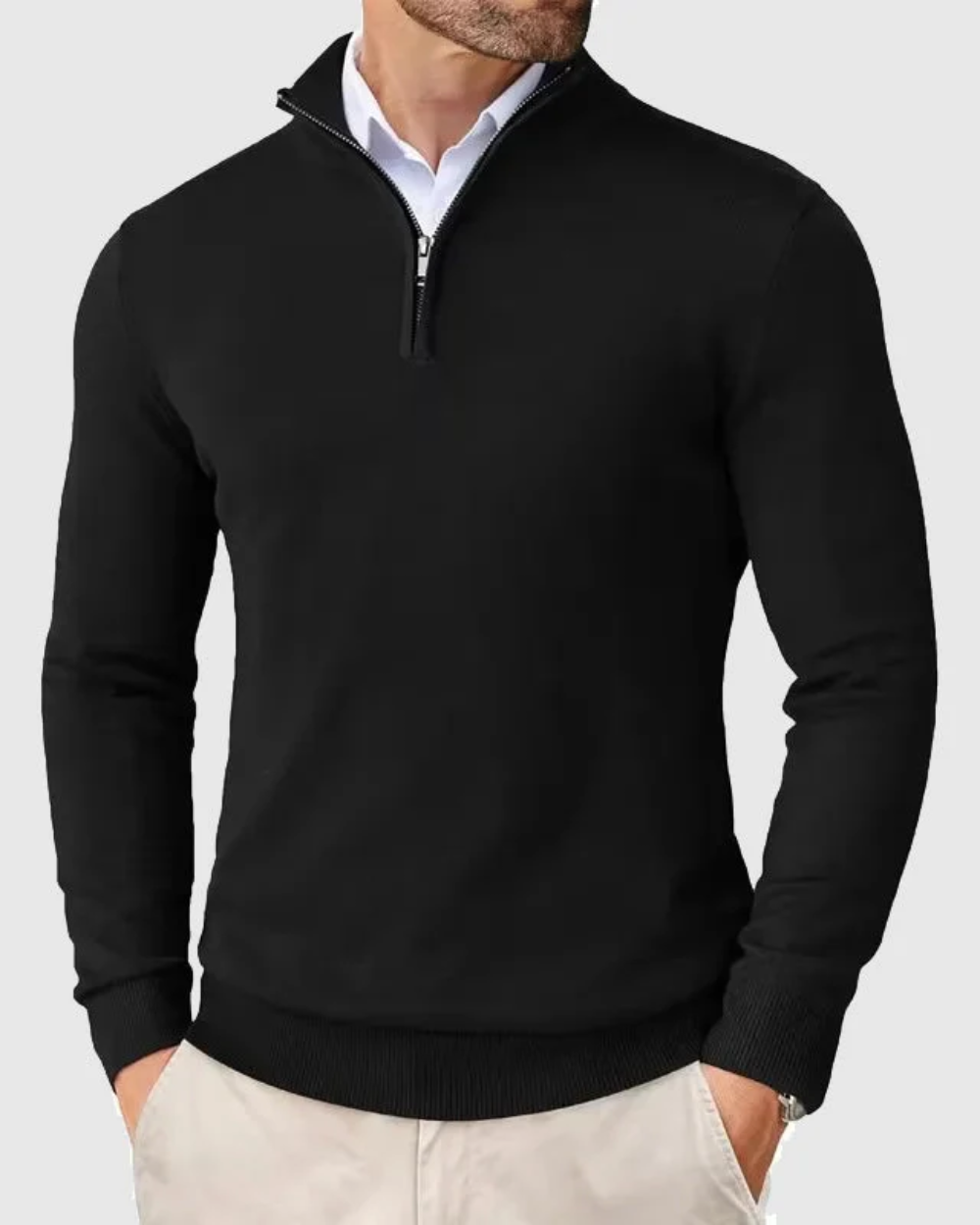 Maglione con zip Romeo