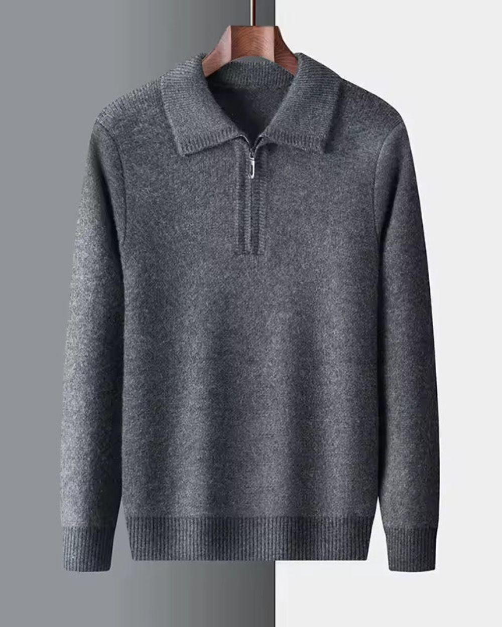 Gstaad - Maglione con zip a tre quarti in cashmere
