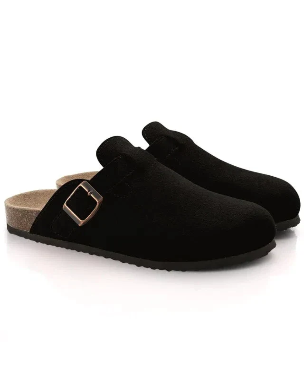 Zoccoli Oxford in pelle scamosciata