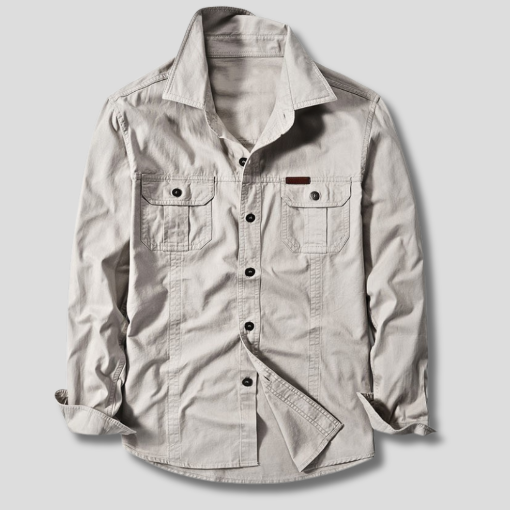 Camicia cargo in cotone