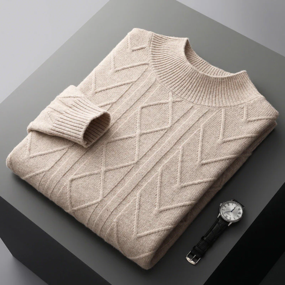 Maglione in cashmere a fantasia Mizar