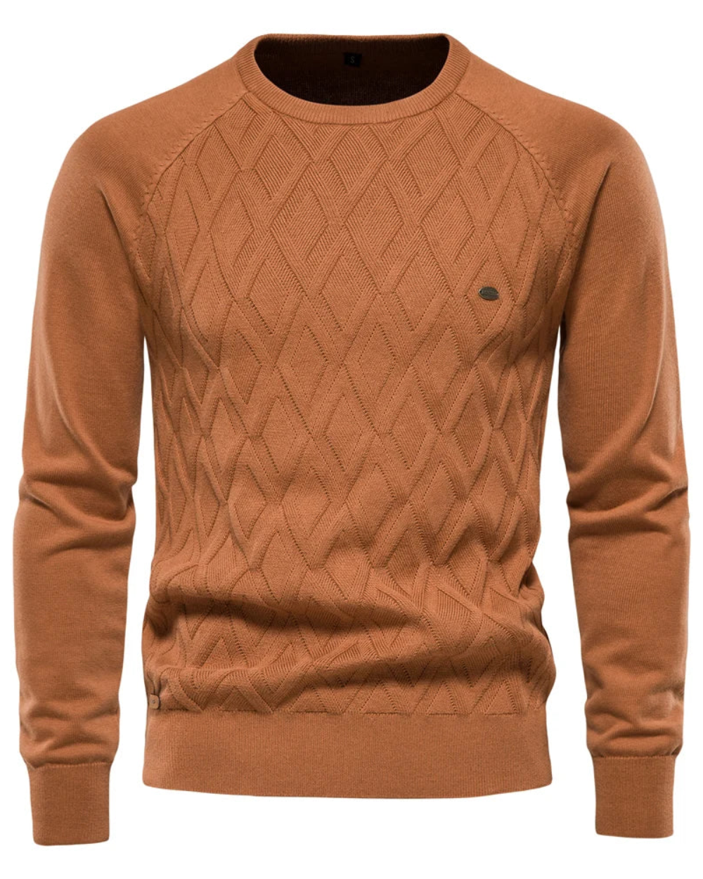 Maglione da uomo con design a scacchi V2