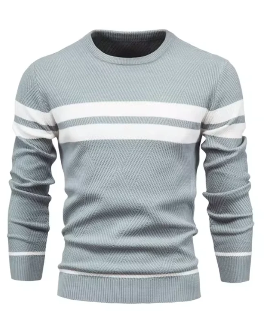 Maglione da uomo alla moda con strisce