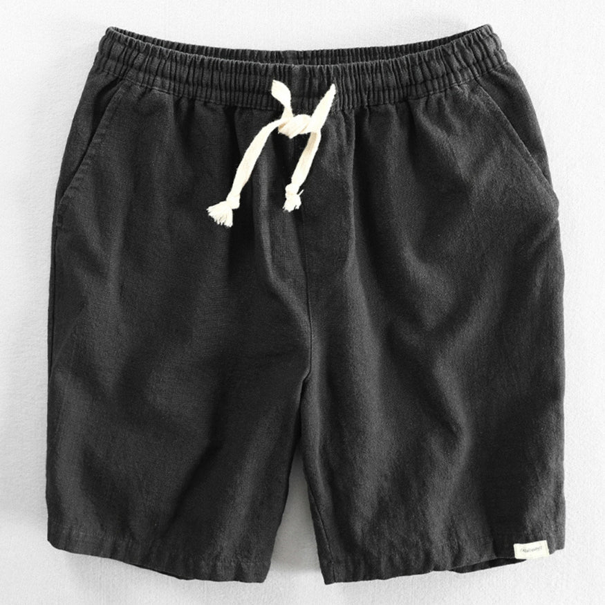 Pantaloncini di cotone in stile giapponese