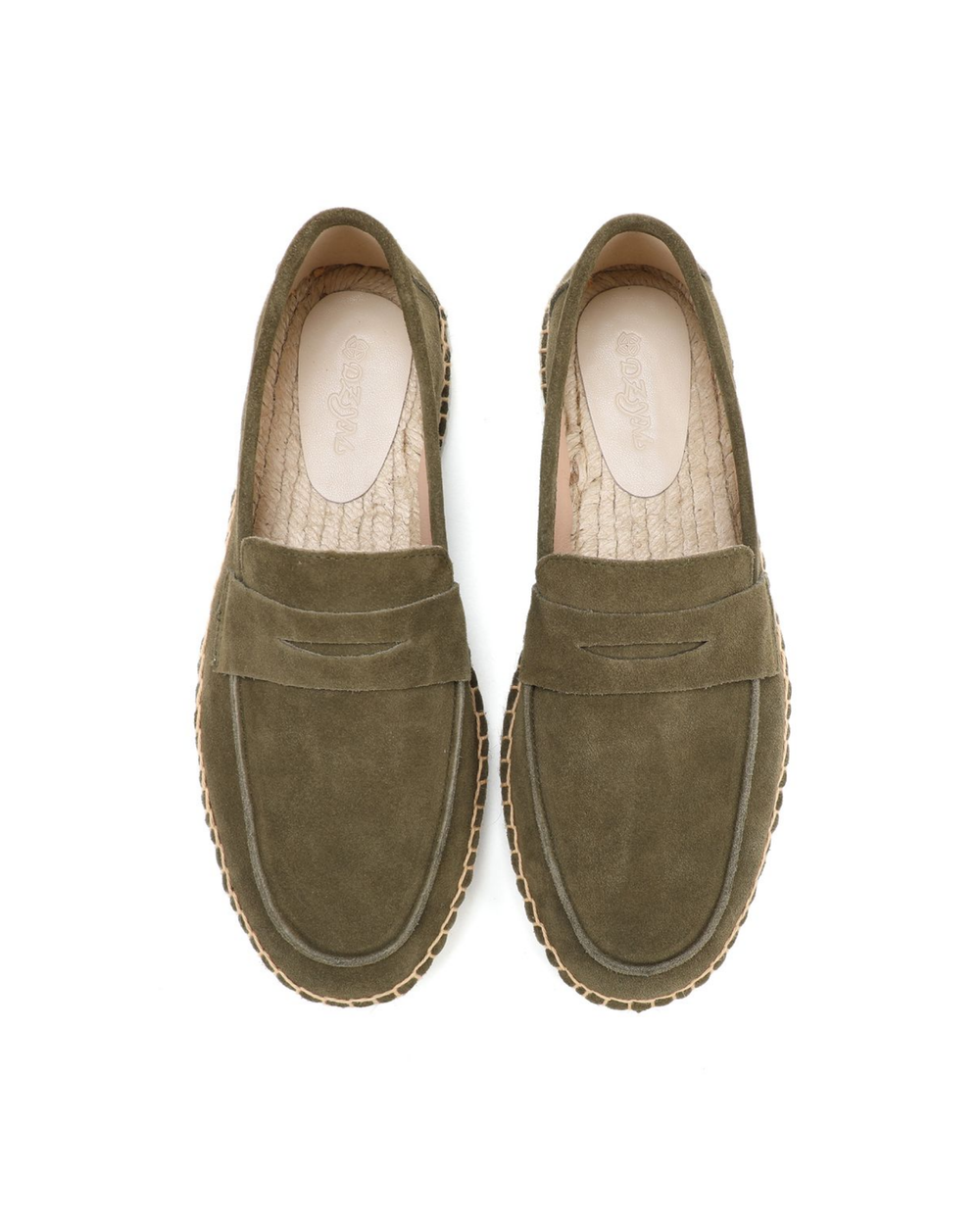 Espadrillas eleganti in pelle scamosciata