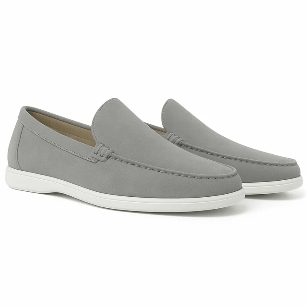 Mocassini casual in pelle scamosciata