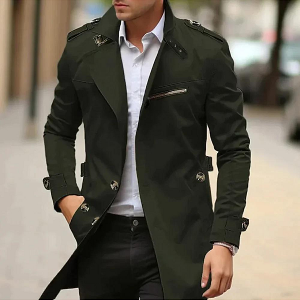 Trench da uomo elegante