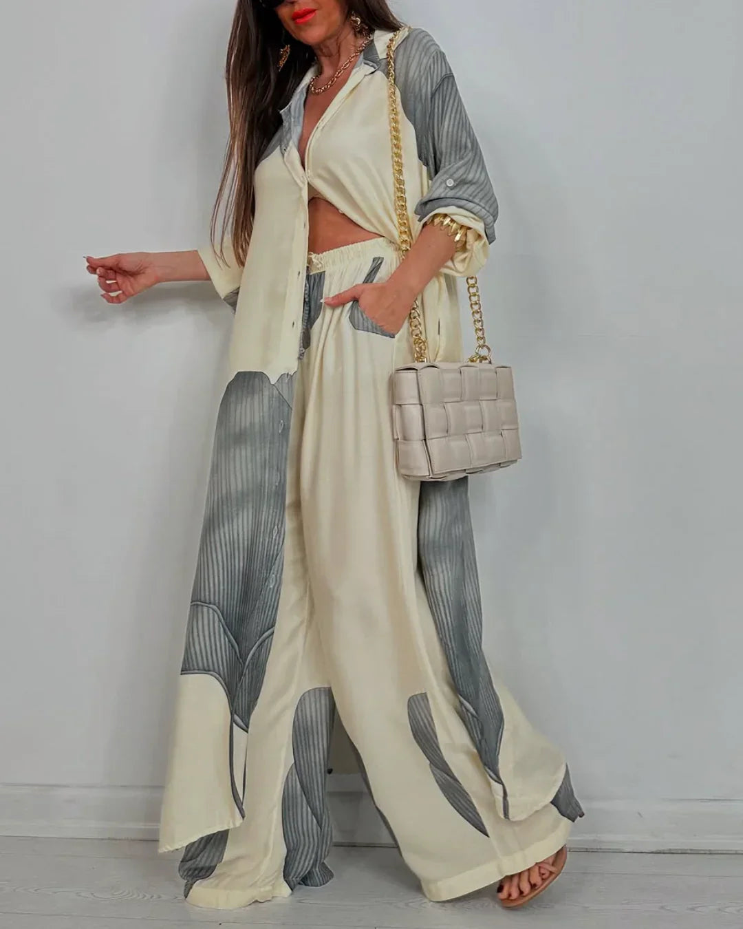 Elegante set da donna in due pezzi